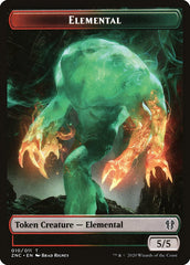 Elemental (008) // Elemental (010) Double-Sided Token [Zendikar Rising Commander Tokens] | Gear Gaming Bentonville