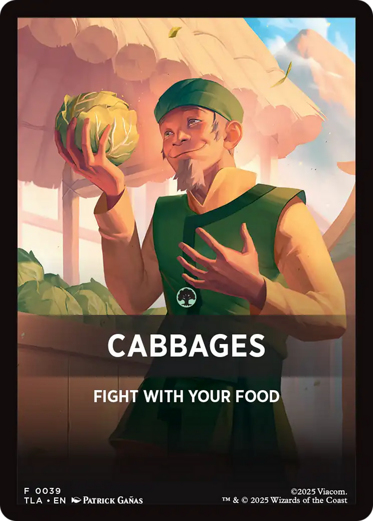 Cabbages Theme Card [Avatar: The Last Airbender Tokens] | Gear Gaming Bentonville
