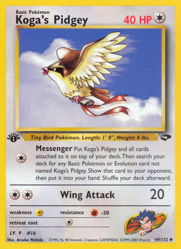 Koga's Pidgey (49/132) [Gym Challenge 1st Edition] | Gear Gaming Bentonville