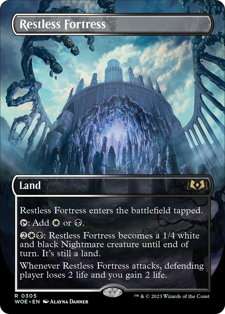 Restless Fortress (Borderless Alternate Art) [Wilds of Eldraine] | Gear Gaming Bentonville