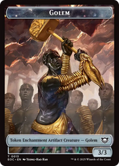 Shapeshifter // Golem (0013) Double-Sided Token [Edge of Eternities Commander Tokens] | Gear Gaming Bentonville
