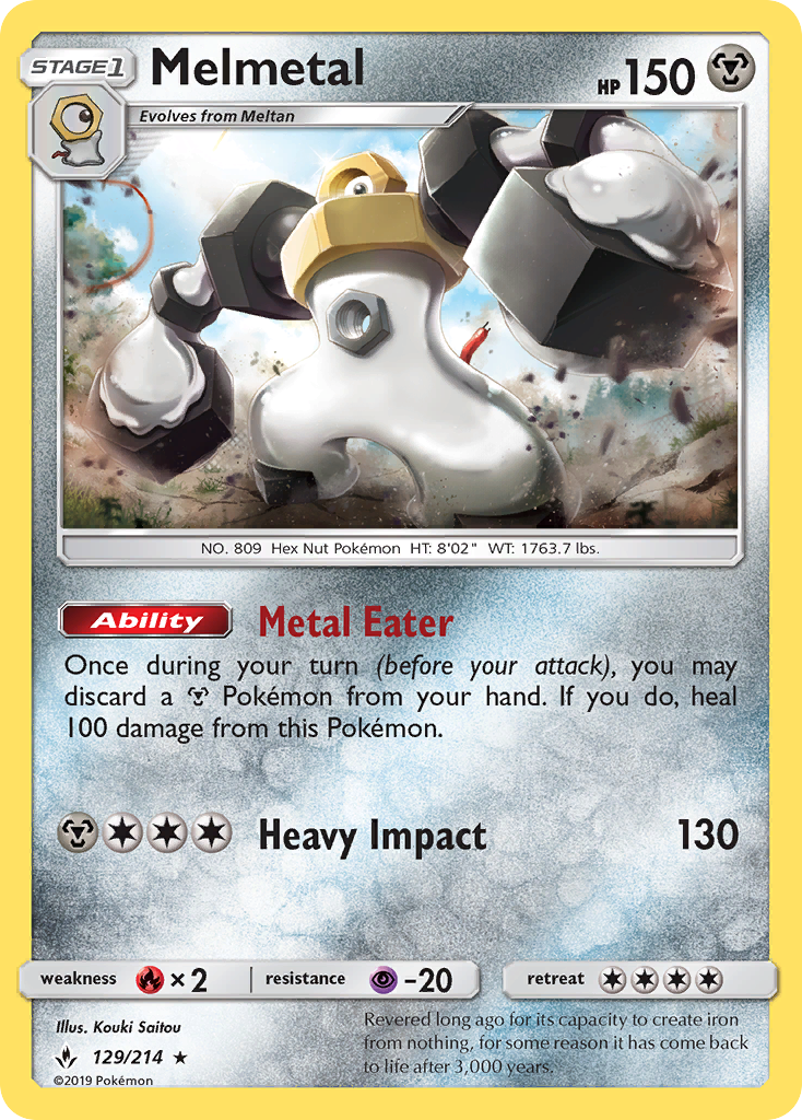 Melmetal (129/214) [Sun & Moon: Unbroken Bonds] | Gear Gaming Bentonville