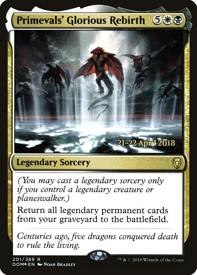 Primevals' Glorious Rebirth [Dominaria Prerelease Promos] | Gear Gaming Bentonville