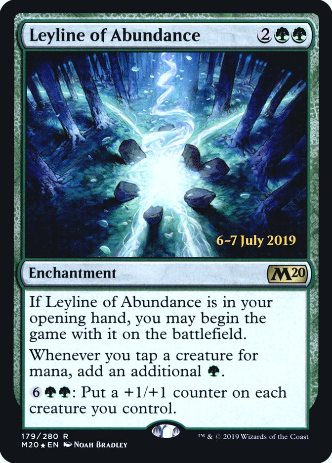 Leyline of Abundance [Core Set 2020 Prerelease Promos] | Gear Gaming Bentonville
