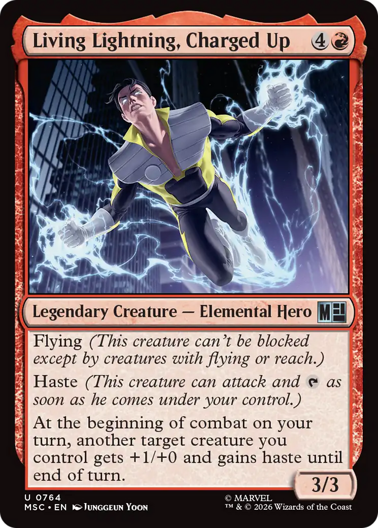 Living Lightning, Charged Up [Marvel Super Heroes Commander] | Gear Gaming Bentonville