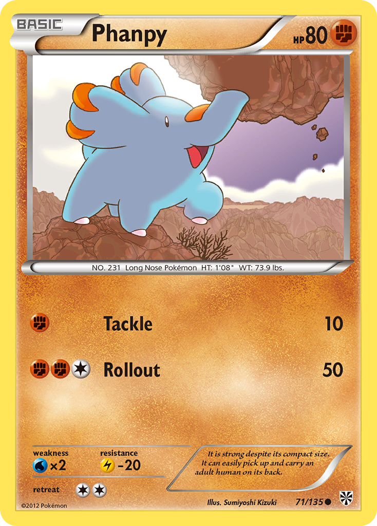 Phanpy (71/135) [Black & White: Plasma Storm] | Gear Gaming Bentonville