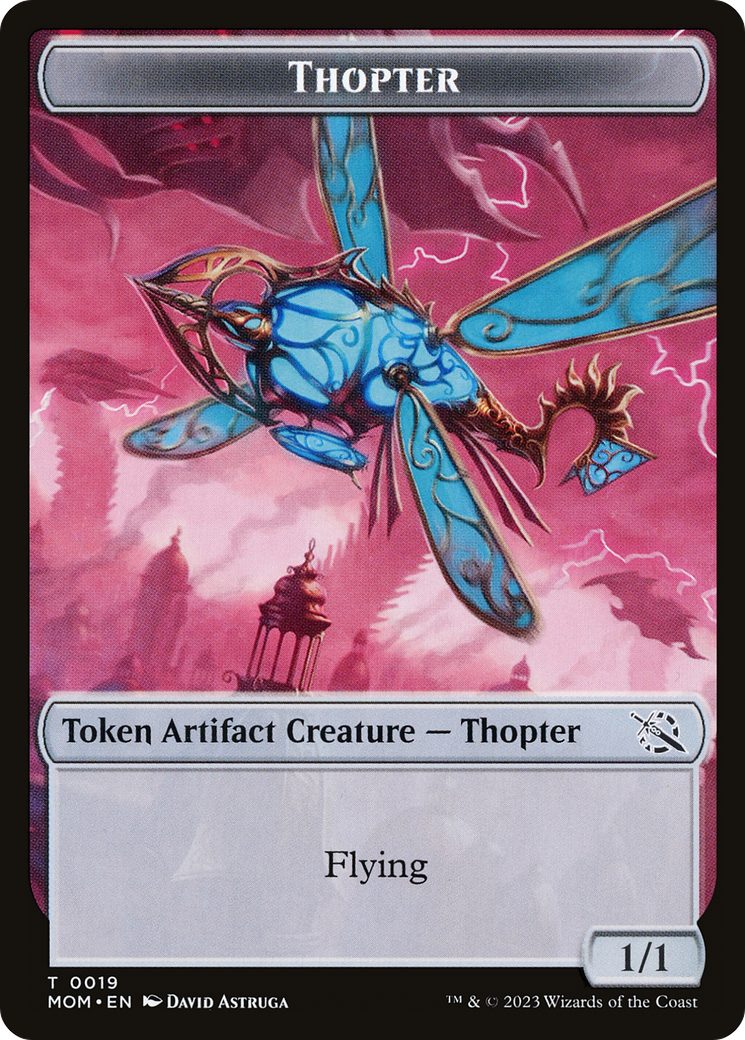 Warrior // Thopter Double-Sided Token [March of the Machine Tokens] | Gear Gaming Bentonville