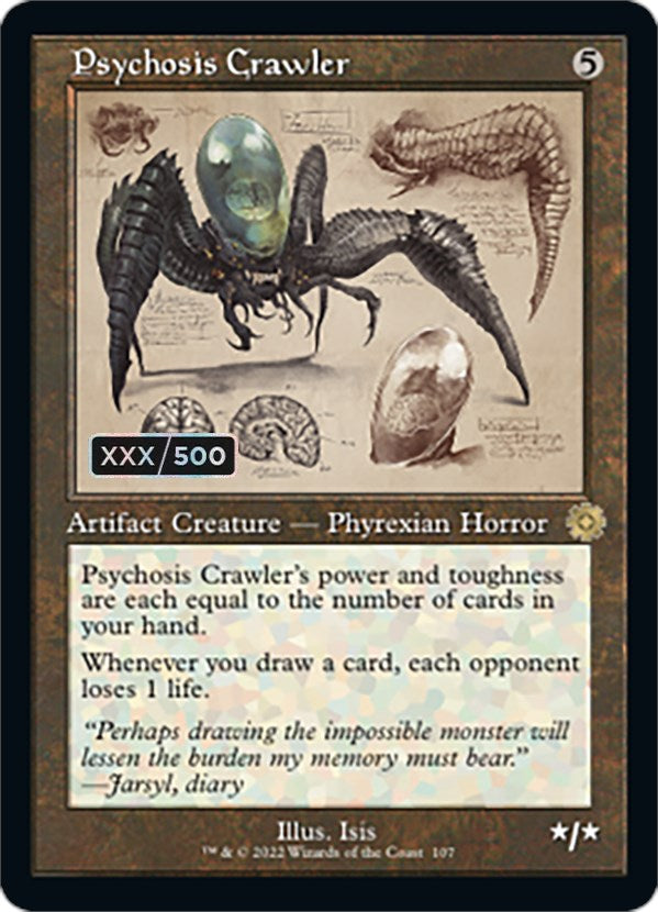 Psychosis Crawler (Retro Schematic) (Serialized) [The Brothers' War Retro Artifacts] | Gear Gaming Bentonville