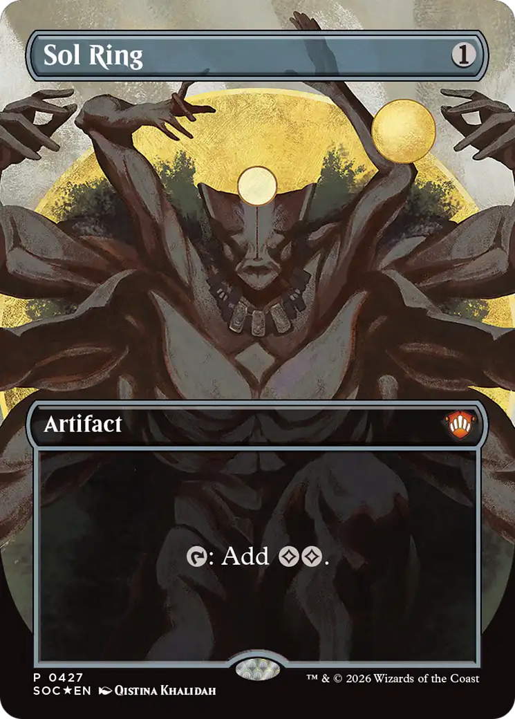 Sol Ring (Borderless) [Secrets of Strixhaven Commander] | Gear Gaming Bentonville
