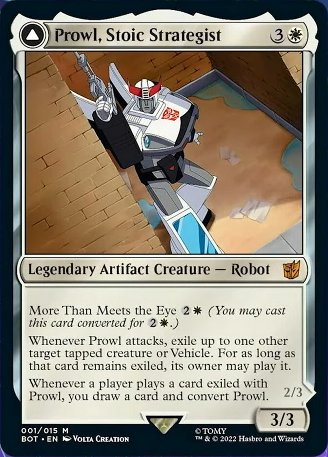 Prowl, Stoic Strategist // Prowl, Pursuit Vehicle [Transformers] | Gear Gaming Bentonville
