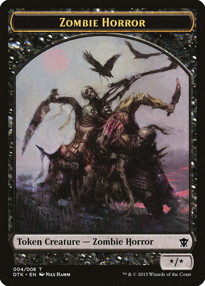 Zombie Horror Token [Dragons of Tarkir Tokens] | Gear Gaming Bentonville