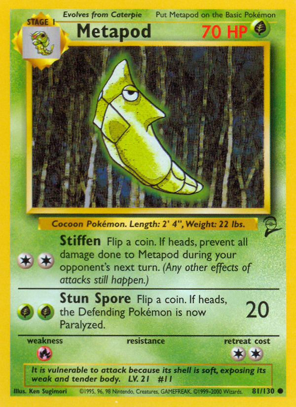 Metapod (81/130) [Base Set 2] | Gear Gaming Bentonville