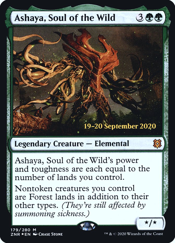 Ashaya, Soul of the Wild [Zendikar Rising Prerelease Promos] | Gear Gaming Bentonville