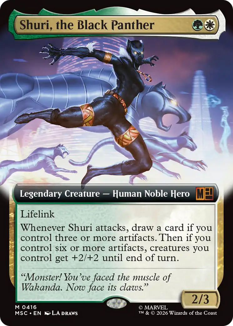 Shuri, the Black Panther (Extended Art) [Marvel Super Heroes Commander] | Gear Gaming Bentonville