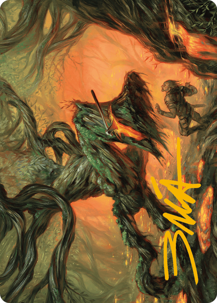 Stump Stomp Art Card (Gold-Stamped Signature) [Modern Horizons 3 Art Series] | Gear Gaming Bentonville