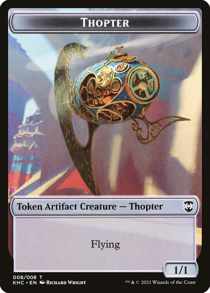 Replicated Ring // Thopter Double-Sided Token [Kaldheim Commander Tokens] | Gear Gaming Bentonville