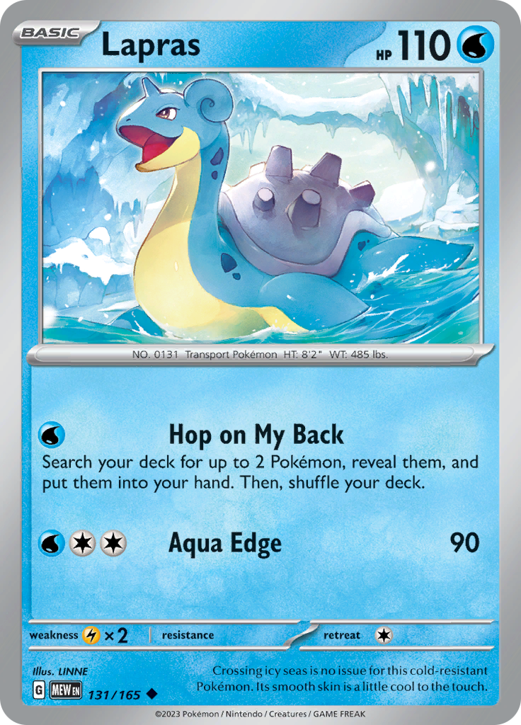 Lapras (131/165) [Scarlet & Violet 151] | Gear Gaming Bentonville