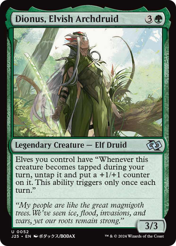 Dionus, Elvish Archdruid [Foundations Jumpstart] | Gear Gaming Bentonville