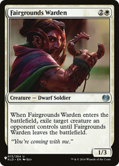 Fairgrounds Warden [The List Reprints] | Gear Gaming Bentonville