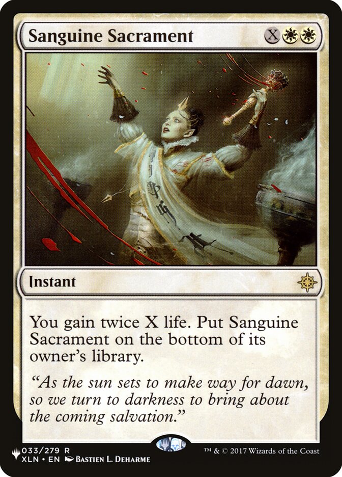 Sanguine Sacrament [The List] | Gear Gaming Bentonville