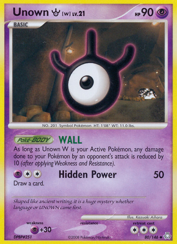 Unown W (80/146) [Diamond & Pearl: Legends Awakened] | Gear Gaming Bentonville