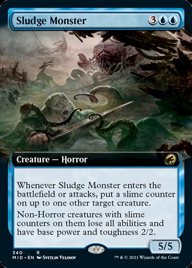 Sludge Monster (Extended Art) [Innistrad: Midnight Hunt] | Gear Gaming Bentonville