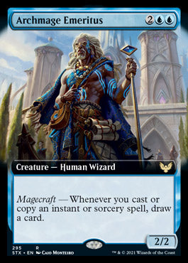 Archmage Emeritus (Extended Art) [Strixhaven: School of Mages] | Gear Gaming Bentonville