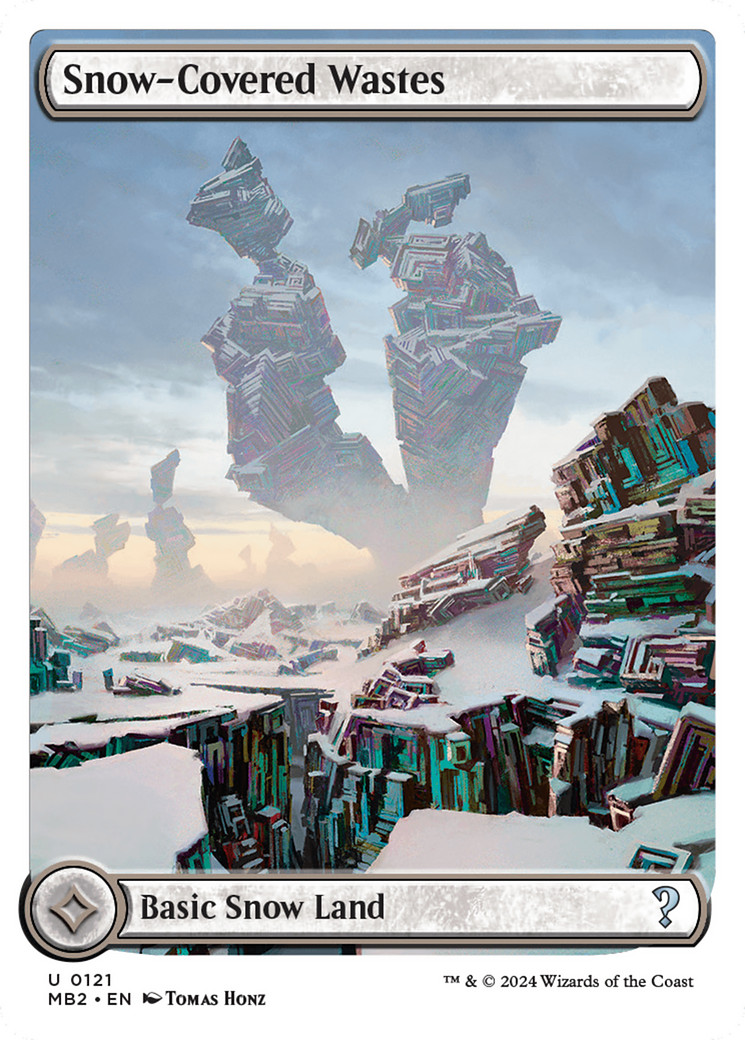 Snow-Covered Wastes (White Border) [Mystery Booster 2] | Gear Gaming Bentonville