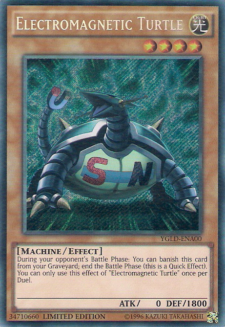 Electromagnetic Turtle [YGLD-ENA00] Secret Rare | Gear Gaming Bentonville
