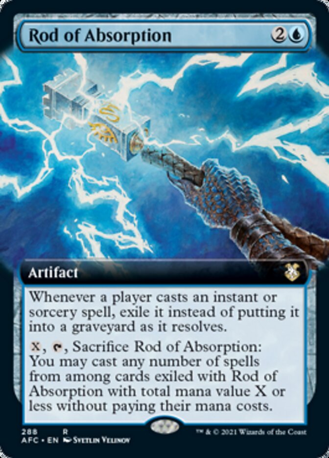 Rod of Absorption (Extended Art) [Dungeons & Dragons: Adventures in the Forgotten Realms Commander] | Gear Gaming Bentonville