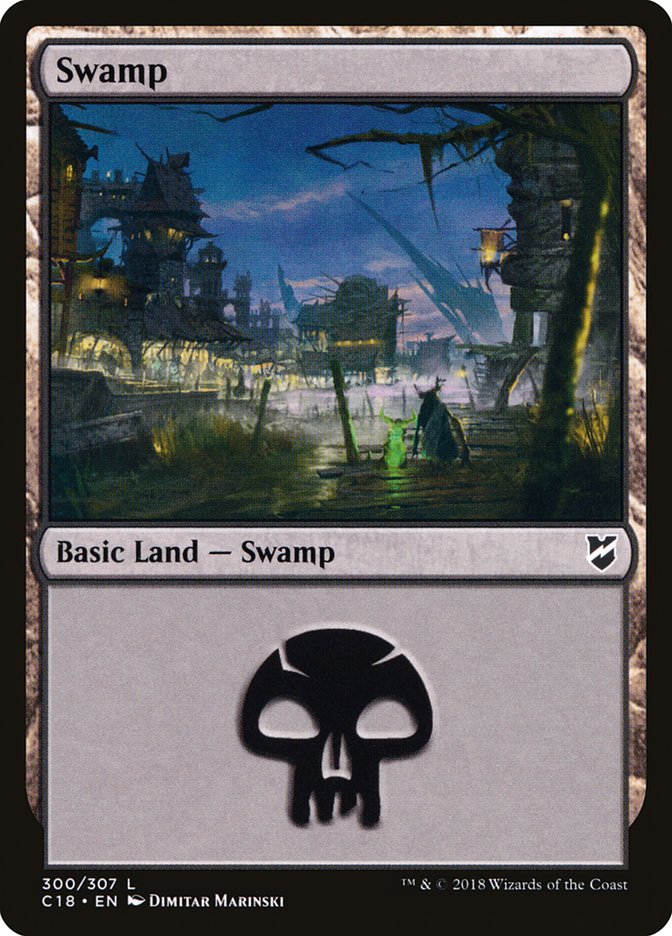 Swamp (300) [Commander 2018] | Gear Gaming Bentonville
