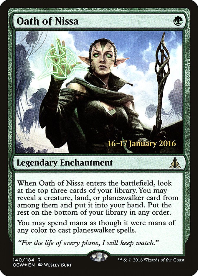 Oath of Nissa [Oath of the Gatewatch Prerelease Promos] | Gear Gaming Bentonville