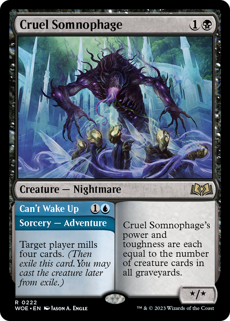 Cruel Somnophage // Can't Wake Up [Wilds of Eldraine] | Gear Gaming Bentonville