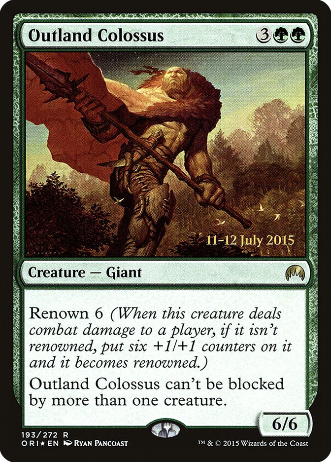 Outland Colossus [Magic Origins Prerelease Promos] | Gear Gaming Bentonville