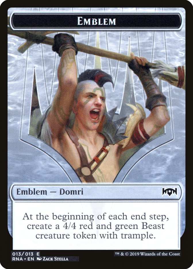 Domri, Chaos Bringer Emblem [Ravnica Allegiance Tokens] | Gear Gaming Bentonville