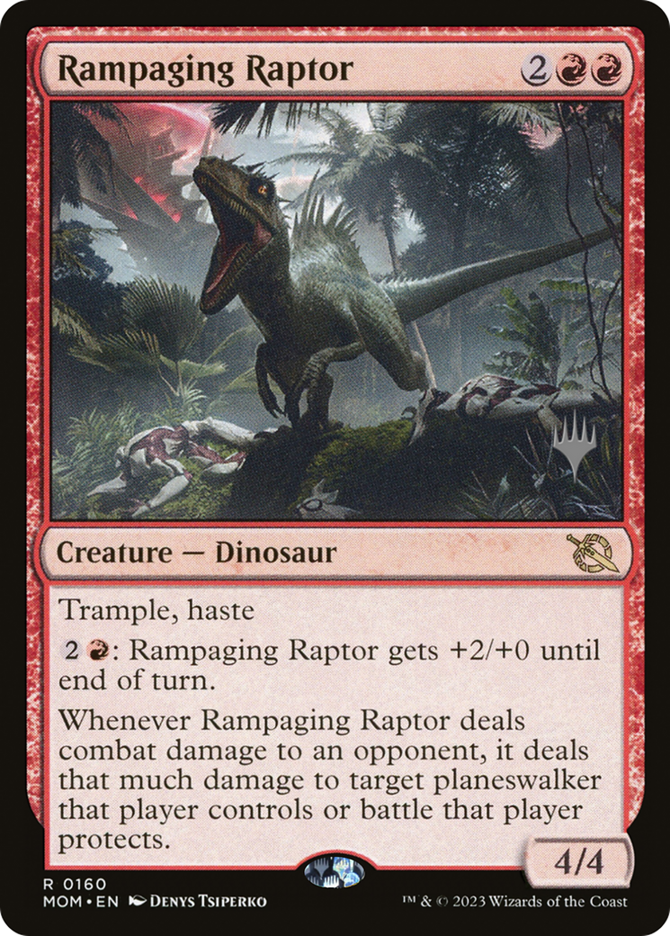 Rampaging Raptor (Promo Pack) [March of the Machine Promos] | Gear Gaming Bentonville