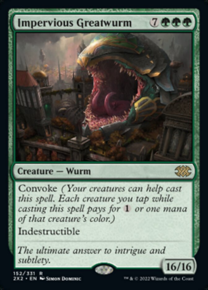 Impervious Greatwurm [Double Masters 2022] | Gear Gaming Bentonville