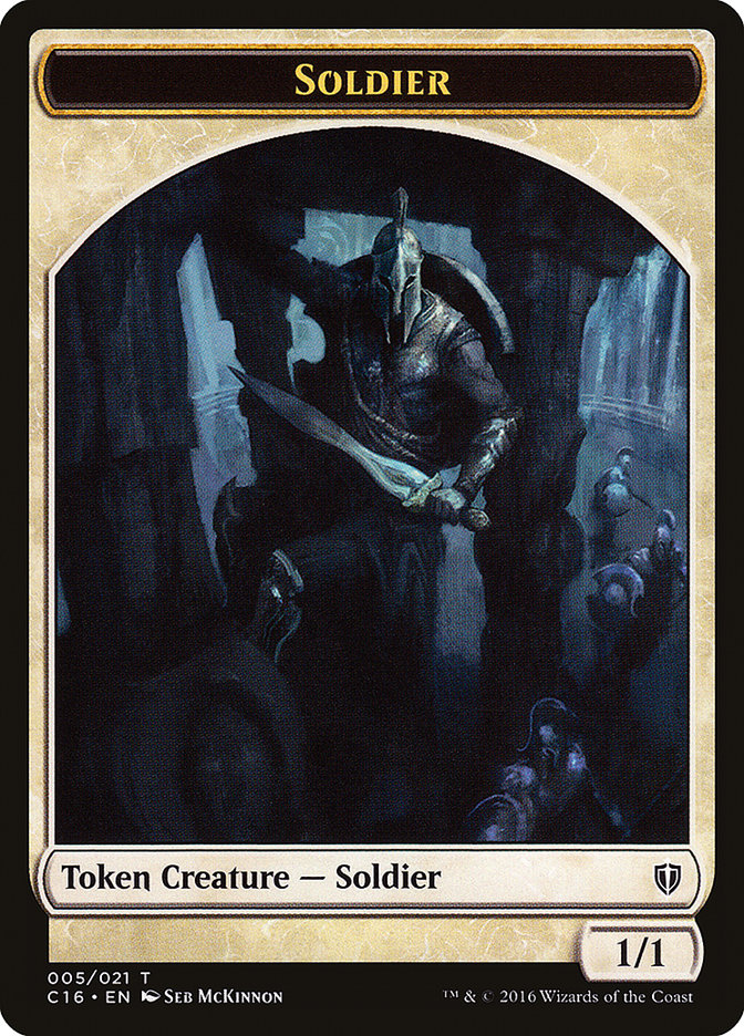 Soldier // Squid Double-Sided Token [Commander 2016 Tokens] | Gear Gaming Bentonville