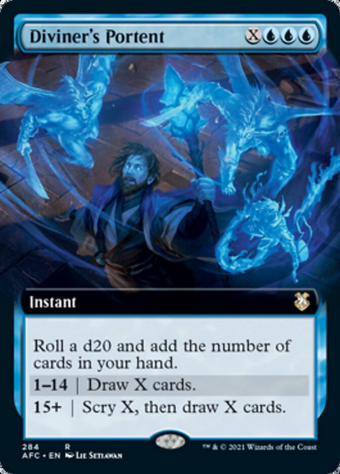 Diviner's Portent (Extended Art) [Dungeons & Dragons: Adventures in the Forgotten Realms Commander] | Gear Gaming Bentonville
