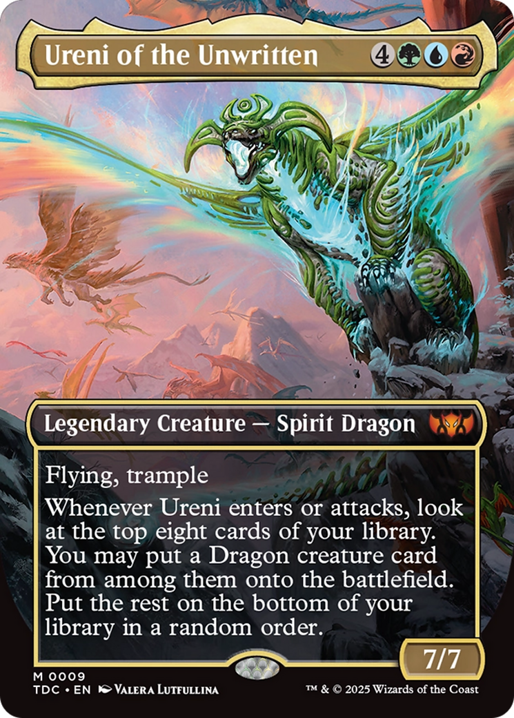 Ureni of the Unwritten (Borderless) [Tarkir: Dragonstorm Commander] | Gear Gaming Bentonville
