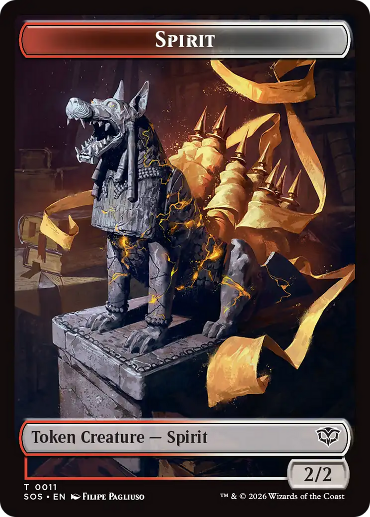 Inkling (0007) // Spirit (0011) Double-Sided Token [Secrets of Strixhaven Tokens] | Gear Gaming Bentonville
