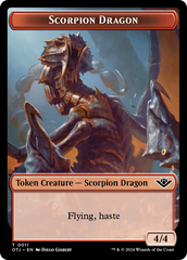 Scorpion Dragon // Plot Double-Sided Token [Outlaws of Thunder Junction Tokens] | Gear Gaming Bentonville