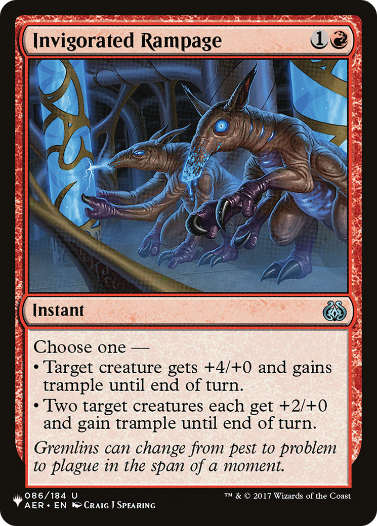 Invigorated Rampage [The List Reprints] | Gear Gaming Bentonville