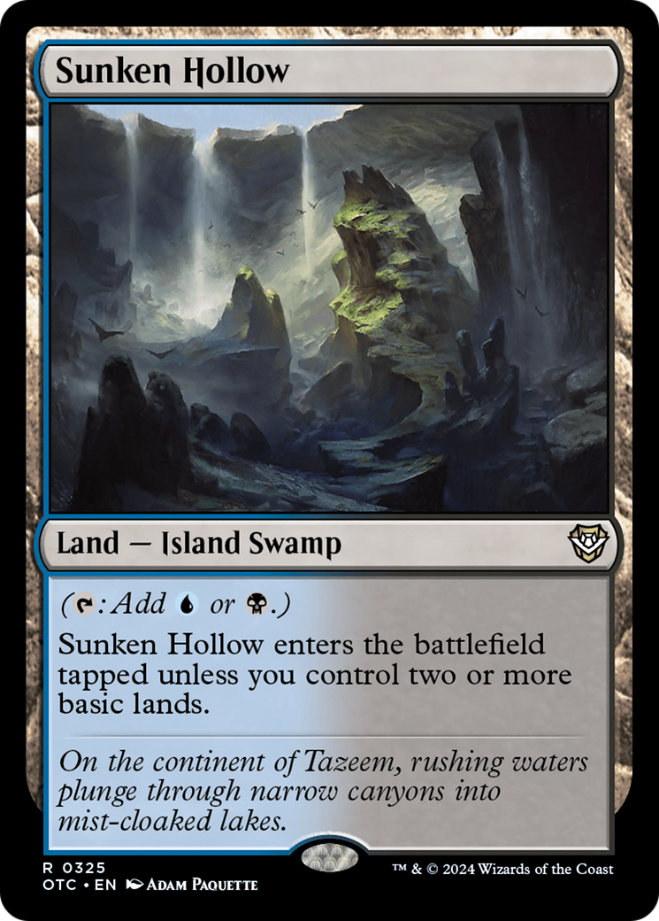 Sunken Hollow [Outlaws of Thunder Junction Commander] | Gear Gaming Bentonville