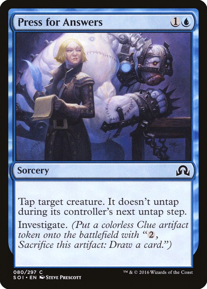 Press for Answers [Shadows over Innistrad] | Gear Gaming Bentonville