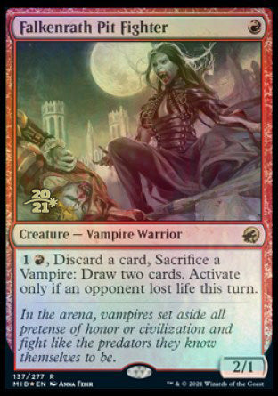 Falkenrath Pit Fighter [Innistrad: Midnight Hunt Prerelease Promos] | Gear Gaming Bentonville