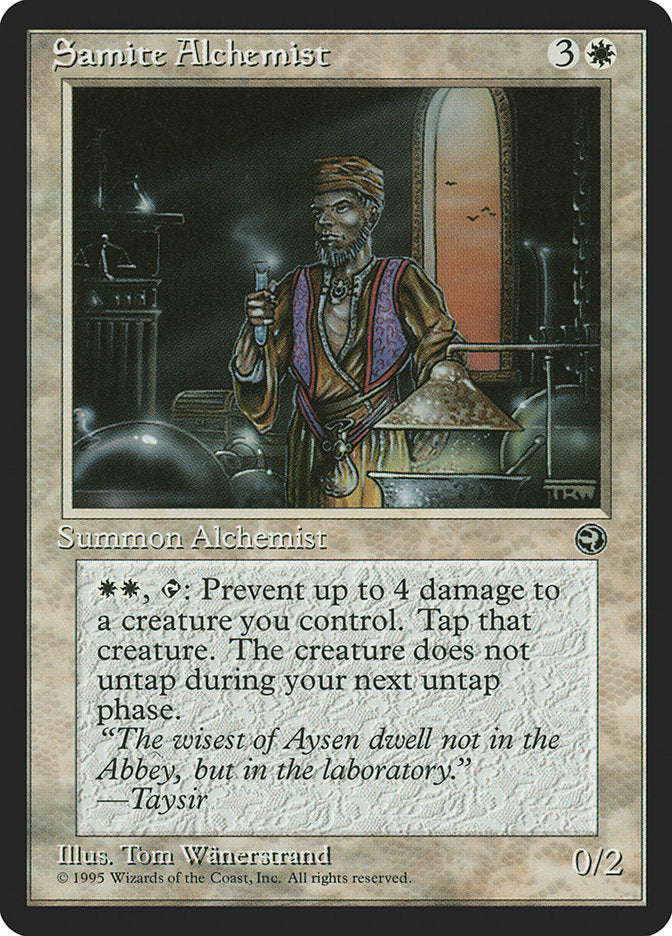 Samite Alchemist (Taysir Flavor Text) [Homelands] | Gear Gaming Bentonville