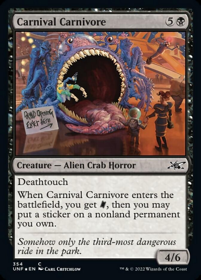 Carnival Carnivore (Galaxy Foil) [Unfinity] | Gear Gaming Bentonville