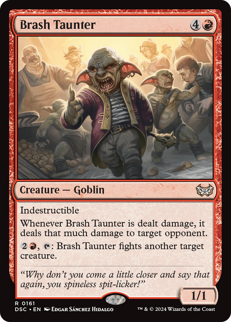 Brash Taunter [Duskmourn: House of Horror Commander] | Gear Gaming Bentonville