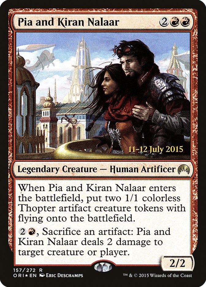 Pia and Kiran Nalaar [Magic Origins Prerelease Promos] | Gear Gaming Bentonville